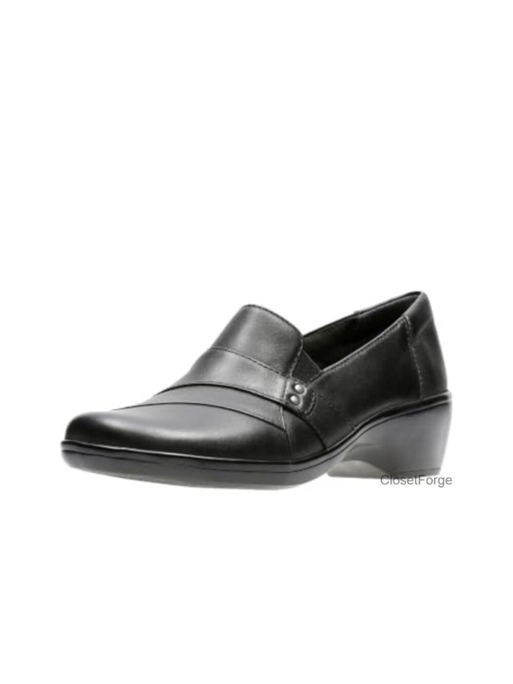Womens Slip-On Loafers Faux Leather Cushioned Ortholite Comfort Everyday Shoes